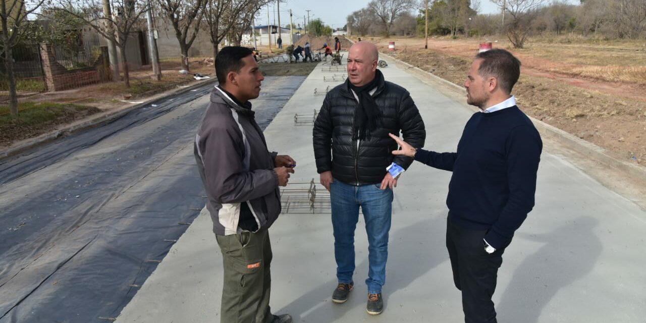 Villa María: Avanzan las obras en el Boulevard Alvear