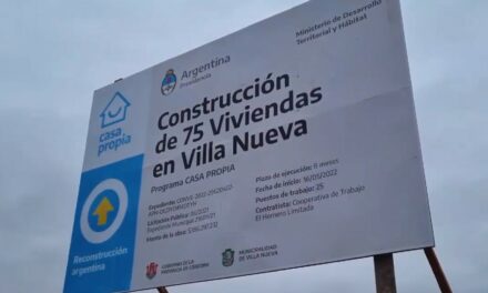 Villa Nueva: comenzó la construcción de 75 Viviendas