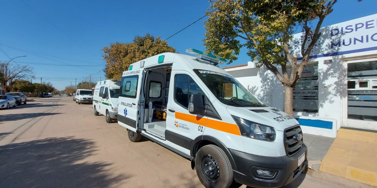 Con fondos genuinos, San Basilio adquirió una ambulancia 0 km