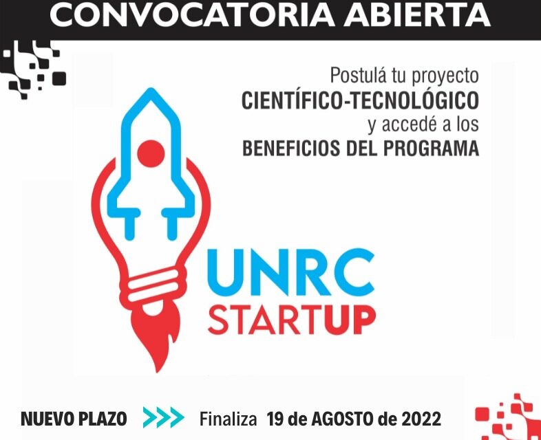 Hasta el 19 se reciben proyectos para UNRC Start Up