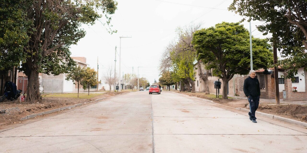 Nuevo acceso a Boulevard Buteler: Llamosas habilitó el pavimento en calle Berutti