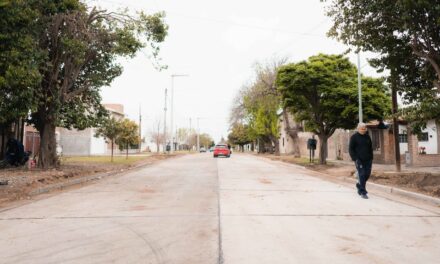 Nuevo acceso a Boulevard Buteler: Llamosas habilitó el pavimento en calle Berutti