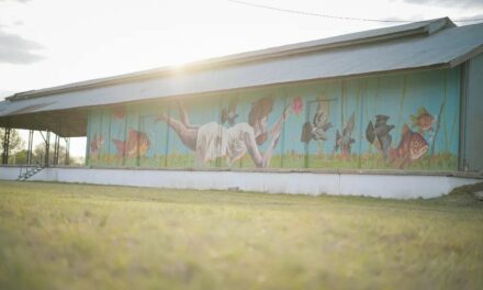 Sampacho: se inauguró el mural en la planta de reciclado