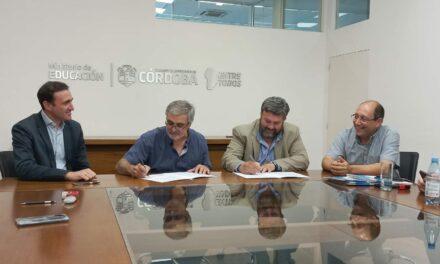 Ucacha: firma de convenio para la construcción de la segunda etapa del IPET N°409