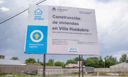 Villa Huidobro: avanza la construcción de viviendas