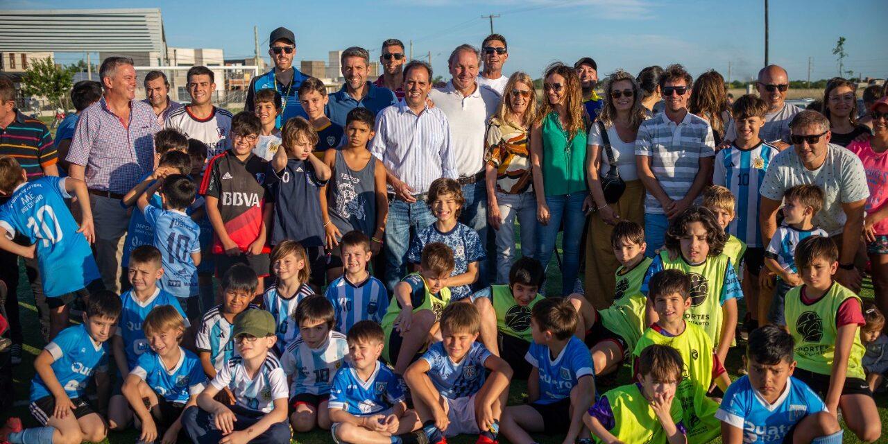 Río Cuarto: Llamosas dejó inaugurado un nuevo Espacio Deportivo en Barrio Castelli I