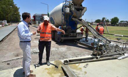 Villa María: Comenzó la repavimentación de calle Sucre, último tramo de las obras del acceso norte