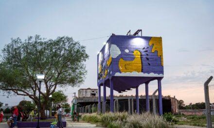 Río Cuarto: Llamosas inauguró la intervención de arte urbano en la Manzana 48