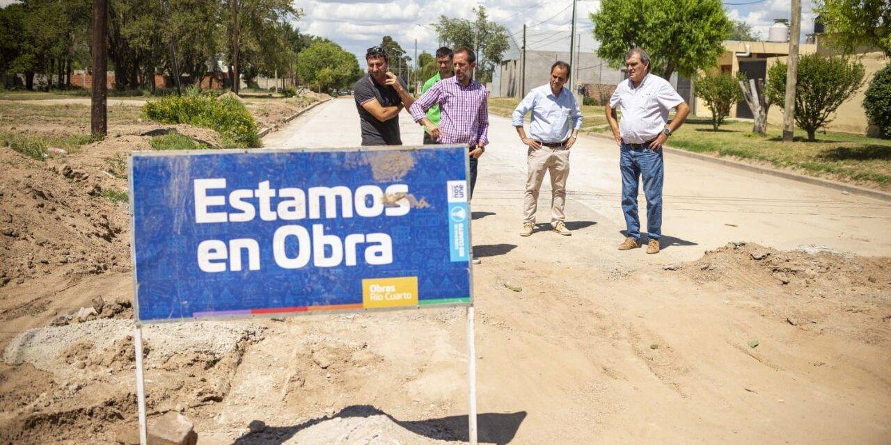 Río Cuarto: avanzan las obras de pavimentación en Banda Norte