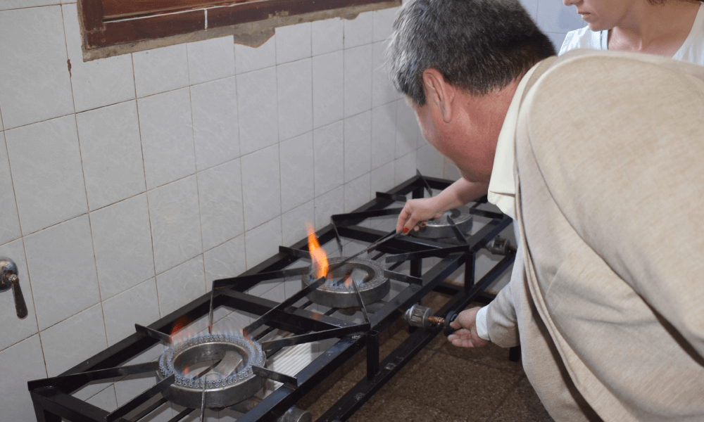 Vicuña Mackenna: se inauguró el gas natural en las escuelas