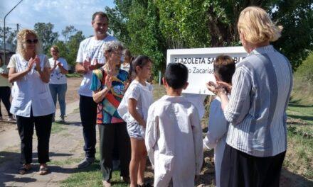 Huinca Renancó: se inauguró una plazoleta saludable