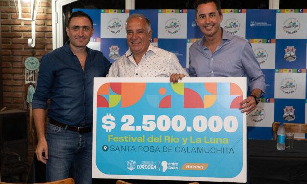 El Gobierno de Córdoba presente en el festival de Santa Rosa de Calamuchita