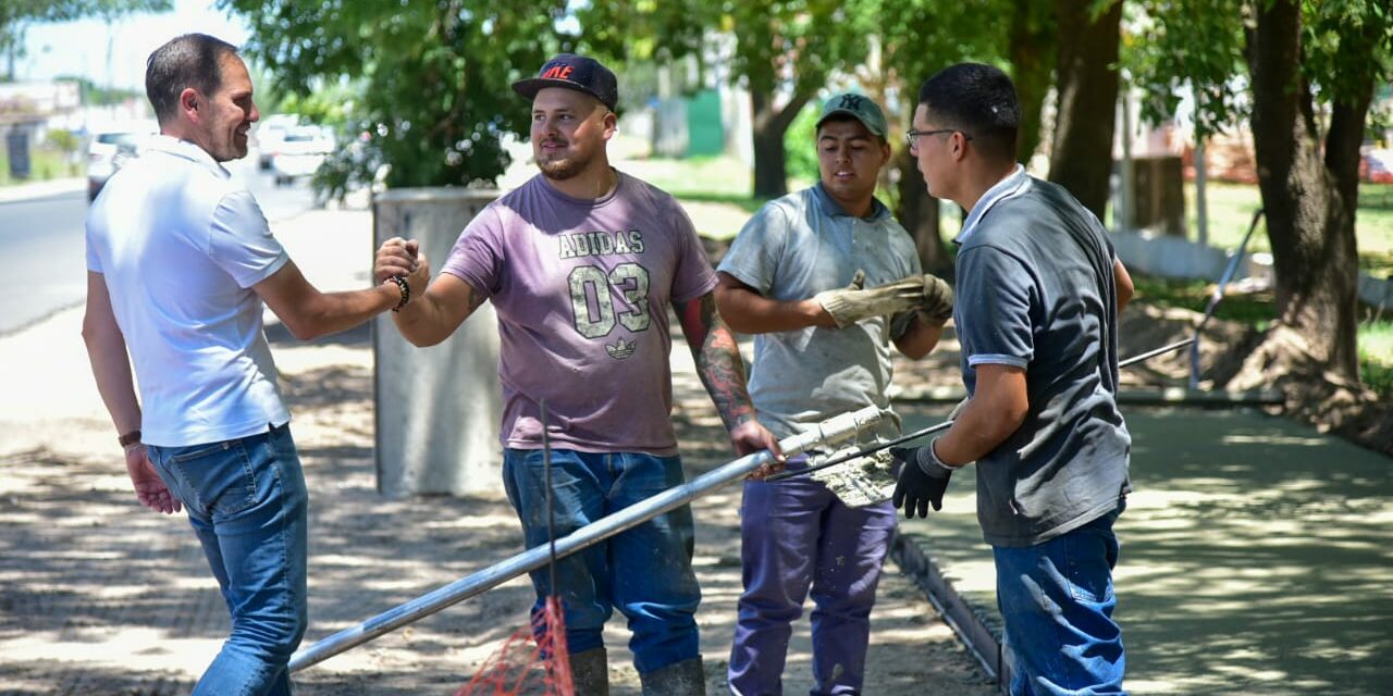 Villa María: avanza la obra de la ciclovía sobre boulevar Colón