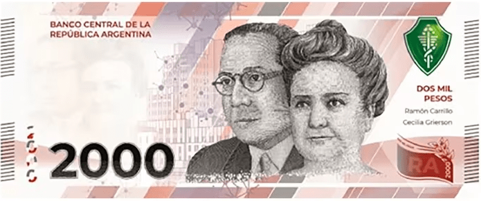 El Banco Central aprobó la emisión de un nuevo billete de $ 2.000