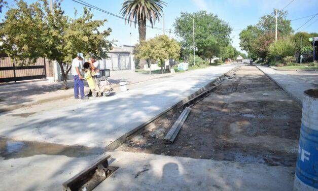 Laboulaye: avanzan las obras de recuperación de la calzada