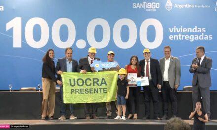 Alberto Fernández entregó la vivienda 100 mil construida durante su gestión