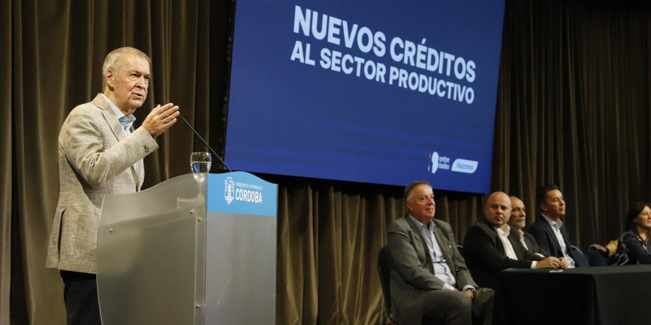 Schiaretti anunció créditos por más de $20 mil millones para el sector productivo