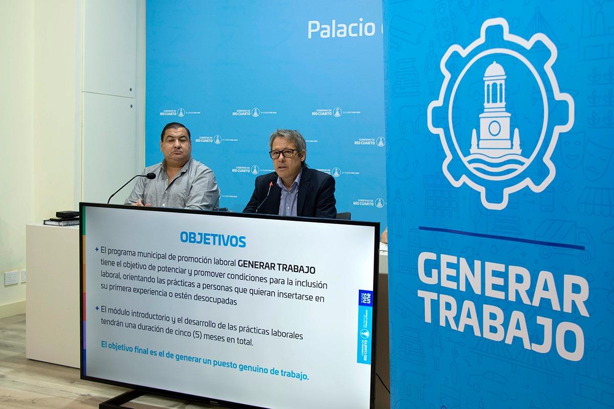 Río Cuarto: continúan abiertas las inscripciones para participar del programa Generar Trabajo