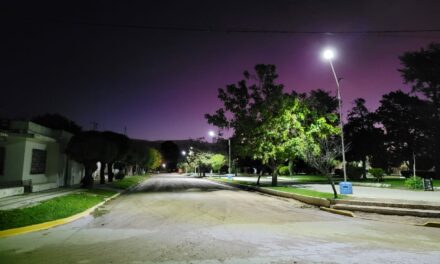 Bulnes: la Municipalidad habilitó nuevas luminarias led
