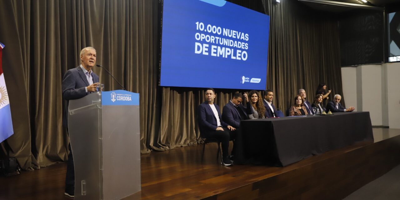 Schiaretti lanzó el programa XMÍ con 10.000 oportunidades de empleo y formación