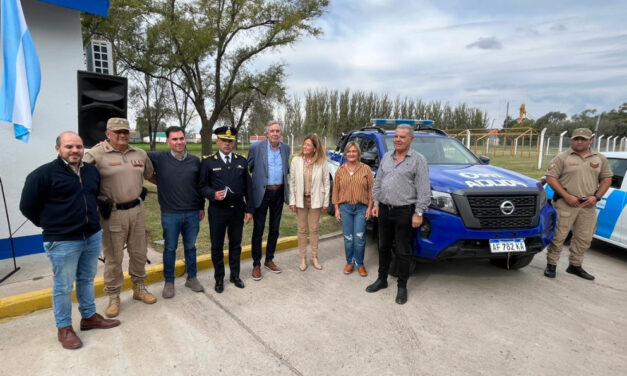 Busso entregó aportes a productores e inauguró un destacamento rural