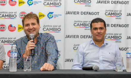 Arias: Javier Defagot es el candidato a Intendente por el oficialismo