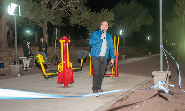 Berrotarán: Se inauguró la senda peatonal del ingreso principal a la localidad