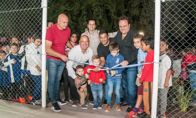 Berrotarán: Se inauguró el playón multideportivo