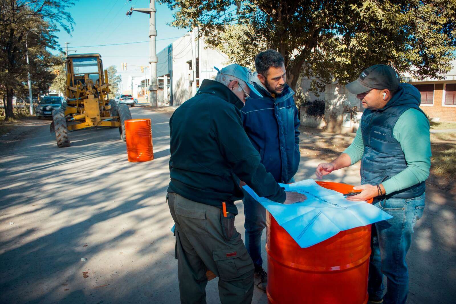 Río Tercero: El Municipio comenzó con los trabajos para el hormigonado de calle Marcos Juárez