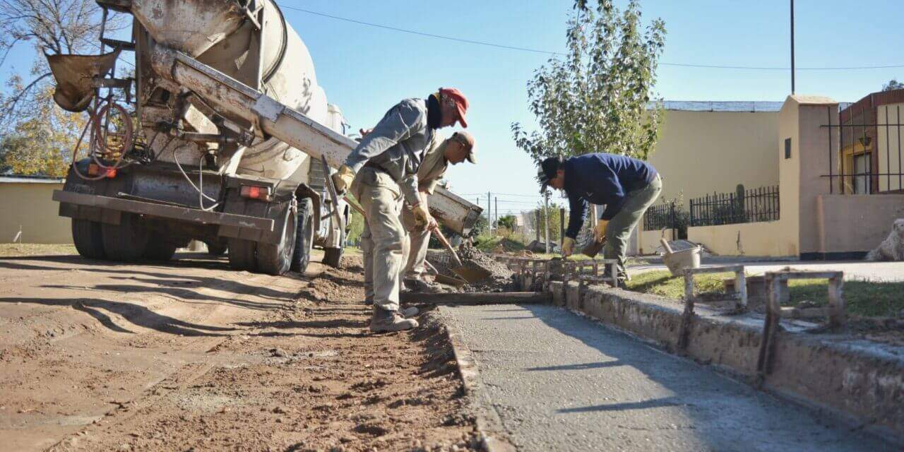 Sampacho: Avanzan las obras en barrio Pueblo Nuevo