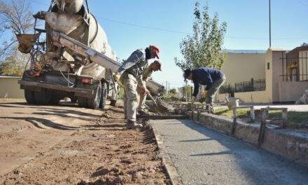 Sampacho: Avanzan las obras en barrio Pueblo Nuevo