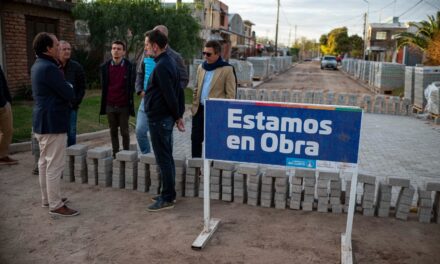 Río Cuarto: avanza el adoquinado en pasajes del sur de la ciudad