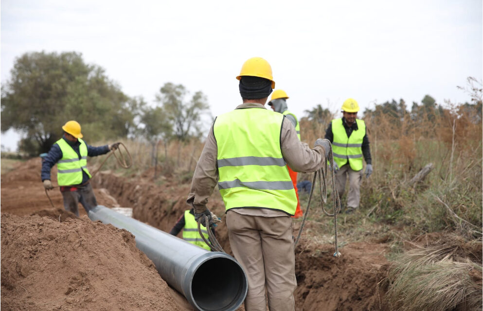 Avanza la obra del acueducto Laboulaye-Melo-Serrano