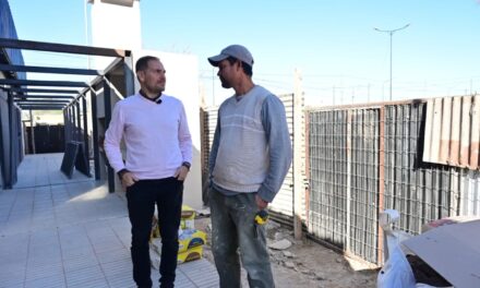 Villa María: La obra del SUM de barrio La Calera avanza en su etapa final