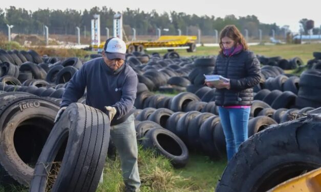 Nuevo reciclaje de neumáticos en Laboulaye