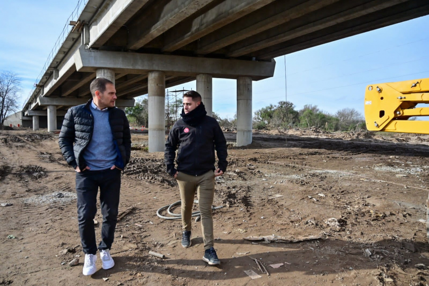 Villa María y Villa Nueva avanzan en la ejecución de tres nuevos puentes sobre el río Ctalamochita