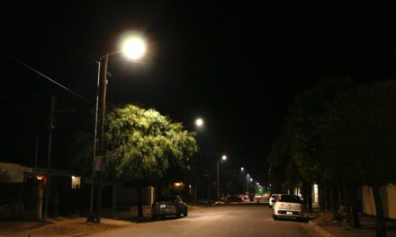 Villa María: renovaron 24 luminarias led en el barrio Roque Saénz Peña