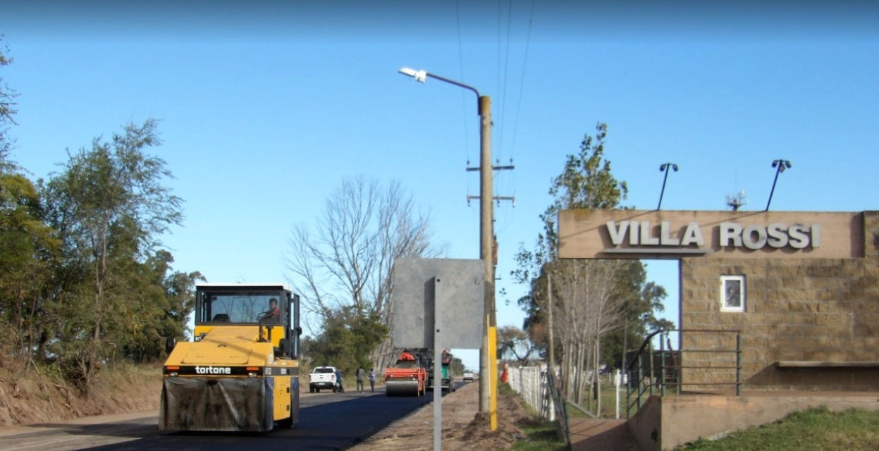 Villa Rossi: avanza la recuperación del pórtico de ingreso de la localidad