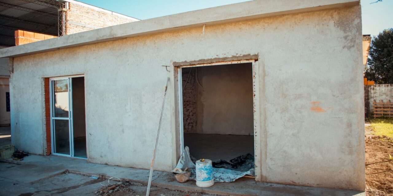 Río Tercero: el Municipio avanza en la construcción del nuevo comedor de la Escuela Rosa Mellina