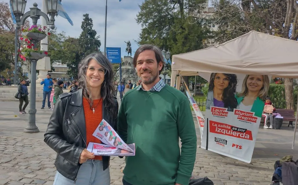 En campaña, Laura Vilches recorrió la ciudad junto a Nicolás del Caño