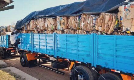 Sampacho: continúa el reciclado de materiales para cuidar el medio ambiente