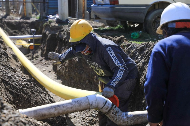 Huanchilla: comenzó la primera etapa de la obra de gas natural