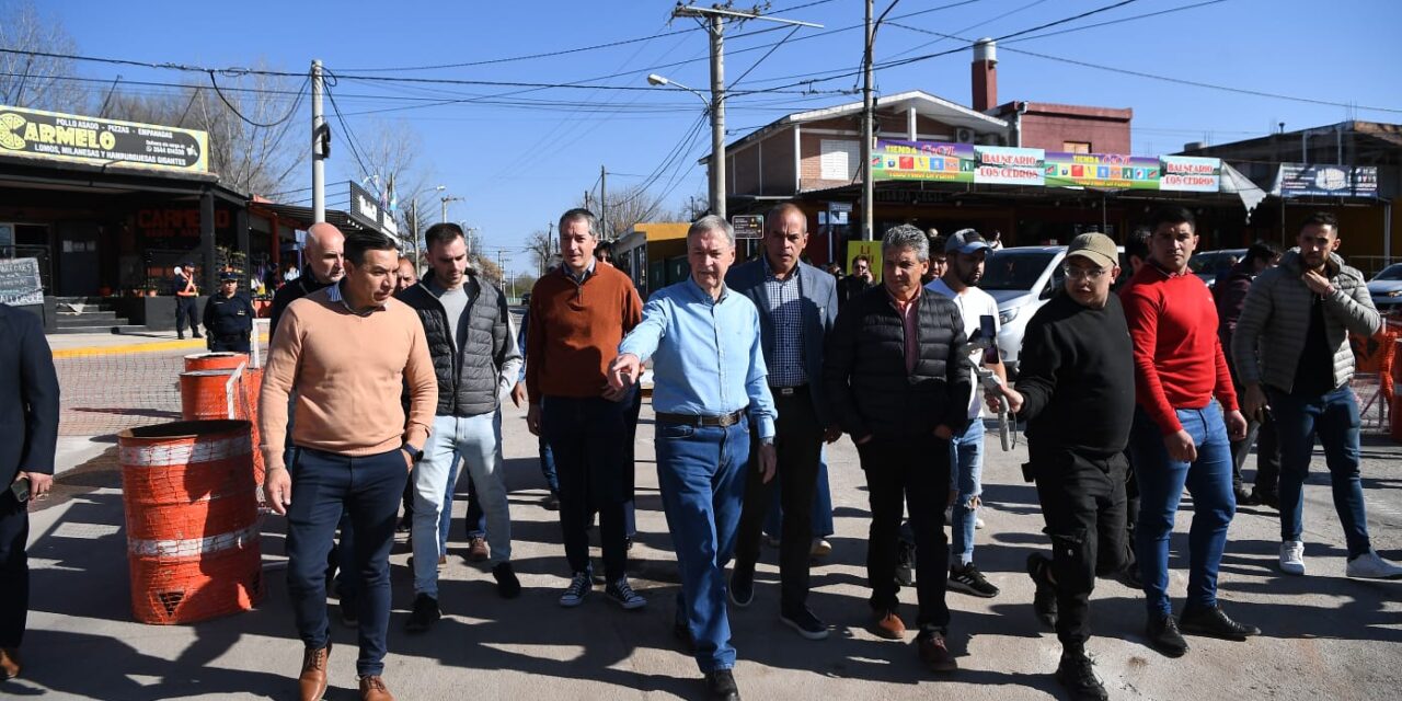 Traslasierra: Schiaretti supervisó la obra del nuevo puente Vado Los Cedros