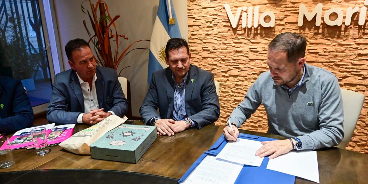 Villa María: firma de convenio de cooperación interinstitucional con el Fondo de Intercambio Agrario argentino-israelí