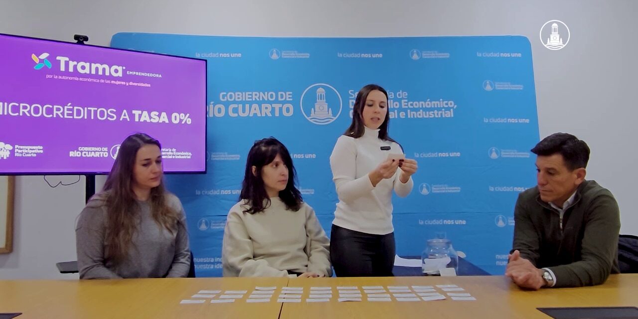 Se realizó el Sorteo de microcréditos del Programa Trama Emprendedora