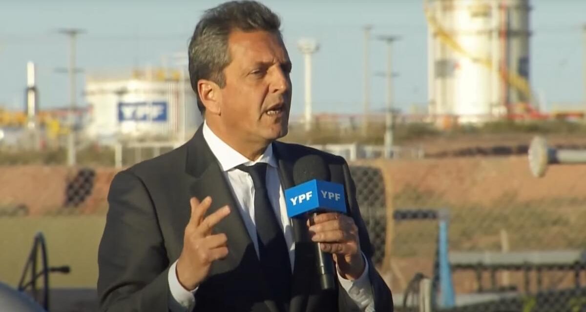 Massa anunció un programa de incentivo exportador para el sector petrolero