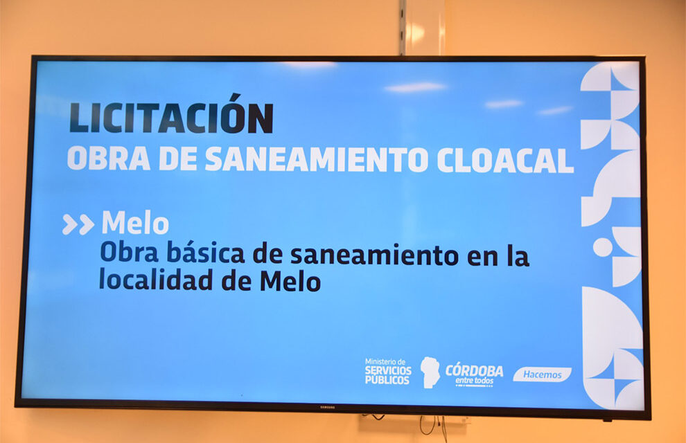 Melo: avanza la licitación de la obra de saneamiento