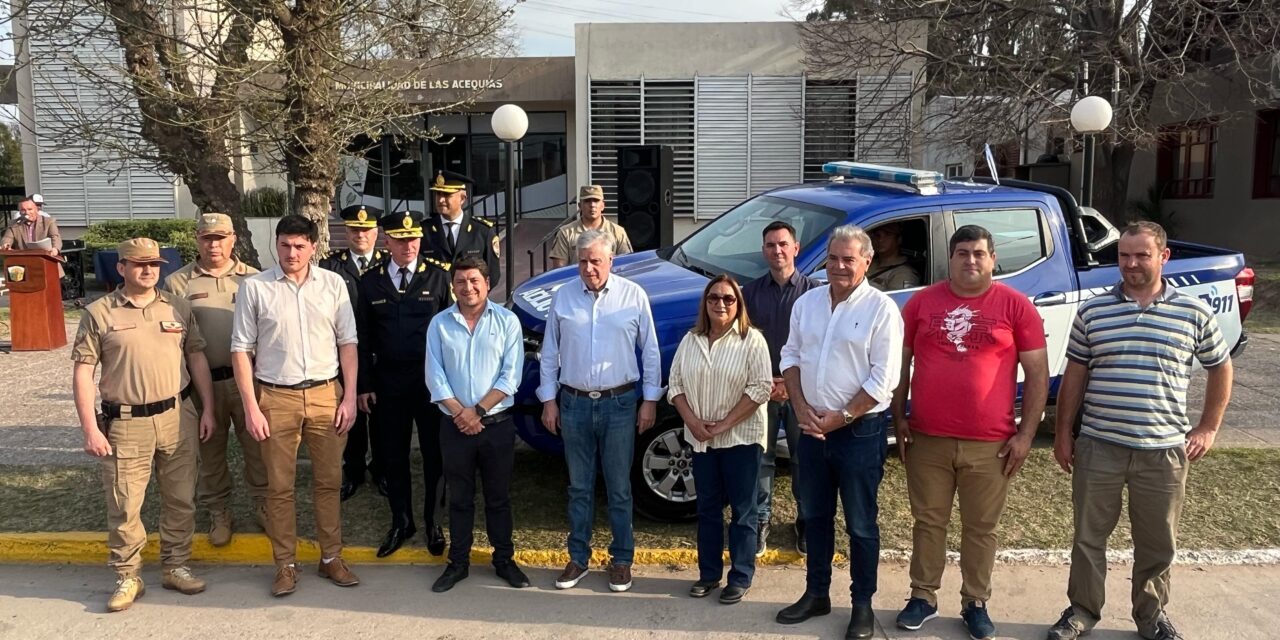 Busso entregó equipamiento para consorcio, BPAs y patrulla rural en Río Cuarto