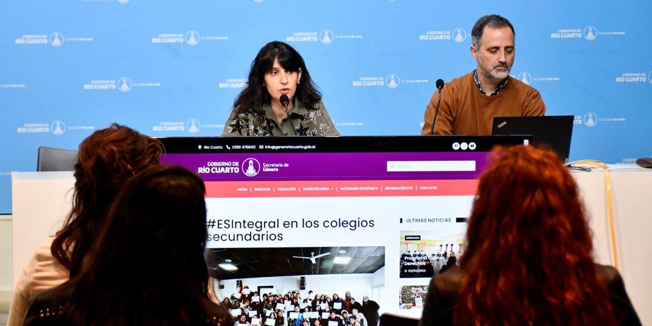 Río Cuarto: El Municipio lanzó el portal web de Género