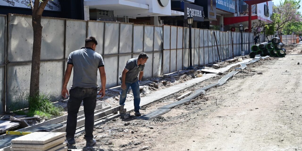 Villa María: continúan las obras en el Centro Comercial a Cielo Abierto